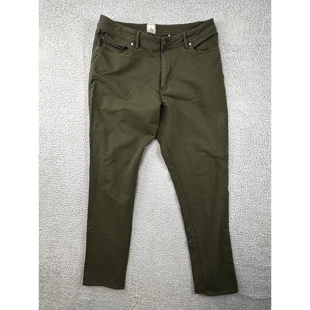 Swet Tailor Pants Men 34x32 Green Tech Commuter Stretch Lightweight Comfort